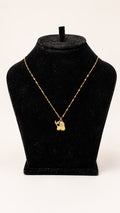 Gold CZ Pavé Elephant Charm Pendant Necklace - View 2 - Shop Aizel