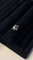 Silver Baguette and Pavé Crystal Statement Ring - View 8 - Shop Aizel