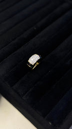 Multicolor Pavé Gemstone Gold Statement Ring - View 7 - Shop Aizel