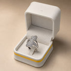 Silver Heart Pavé Cocktail Ring - View 1 - Shop Aizel