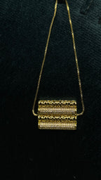Two-Tone Crystal Encrusted Statement Bangle - View 7 - Shop Aizel