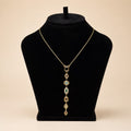 Multi-Stone Vertical Drop Pendant Necklace - View 1 - Shop Aizel