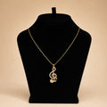 Crystal Music Note Pendant Necklace - View 1 - Shop Aizel