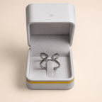 Silver Infinity Interlocking Stone Ring - View 1 - Shop Aizel