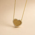 Ayatul Kursi Heart Pendant Necklace - View 1 - Shop Aizel