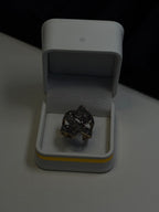 Gold Black Crystal Bypass Statement Ring - View 10 - Shop Aizel