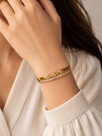 Exclusive Gold-Tone Bangles (KD-4) - View 2 - Shop Aizel