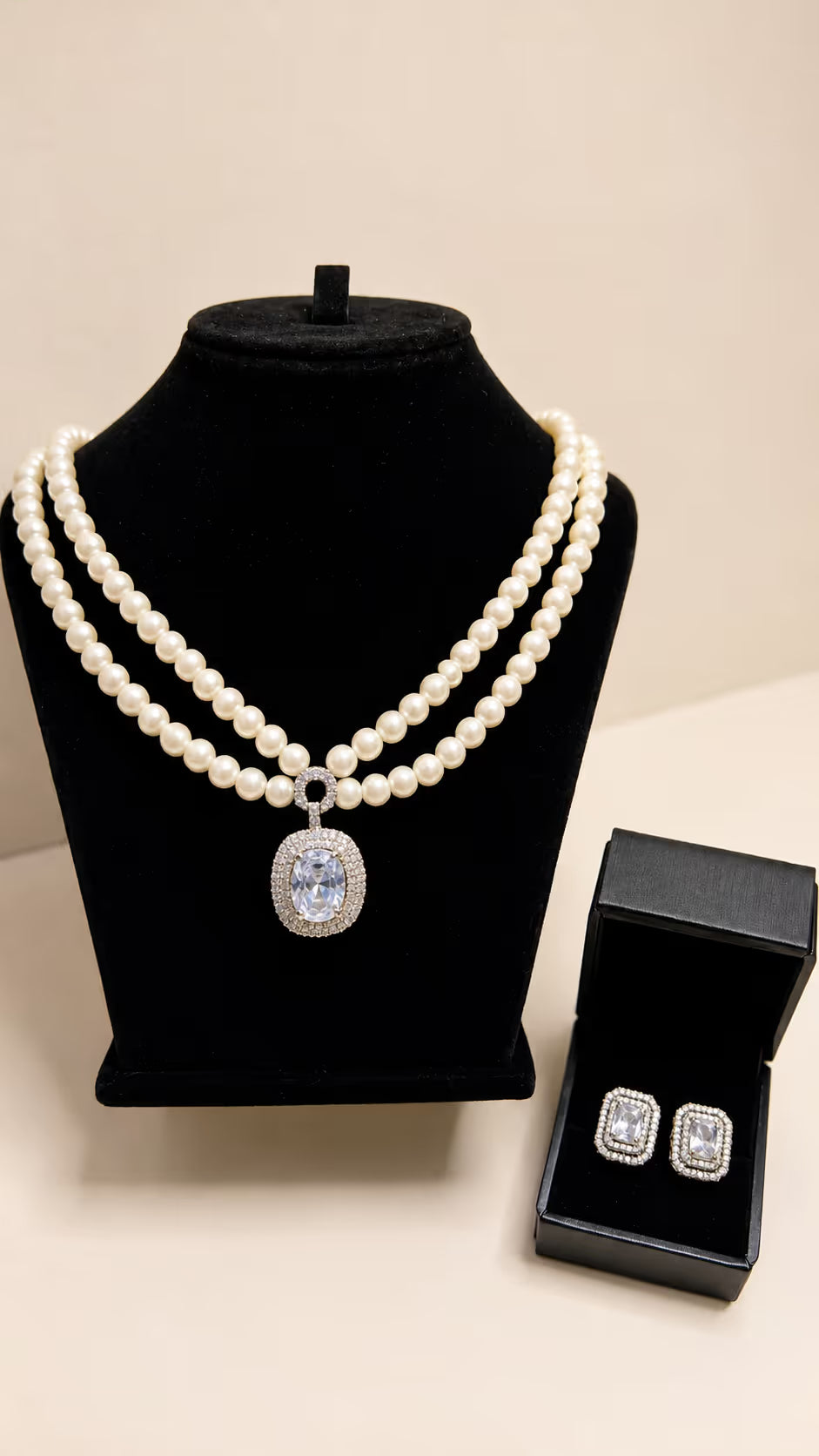 Majestic Polki & Emerald-Tone Wedding Set (KD-5) - View 2 - Shop Aizel