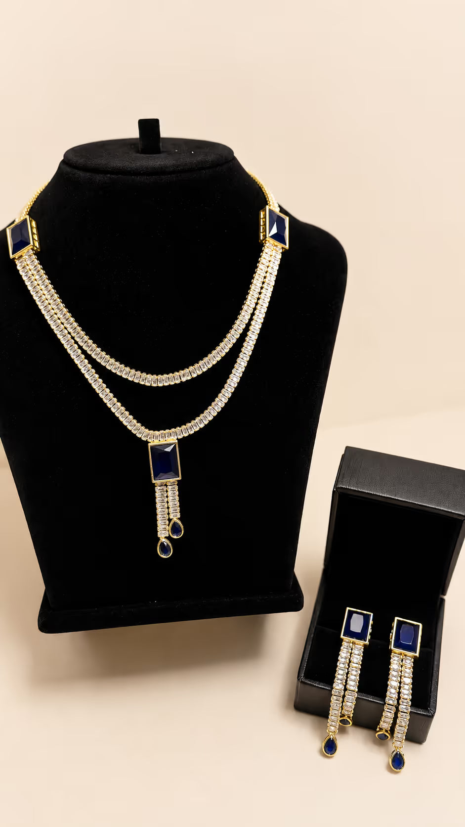 Royal Kundan Bridal Choker Set (KD-4) - View 4 - Shop Aizel