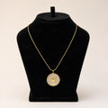 Gold Star Marble Disc Pendant Necklace - View 1 - Shop Aizel