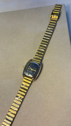 Aimé Quartz Ladies Watch — Gold Cushion Case with Black Dial - Shop Aizel