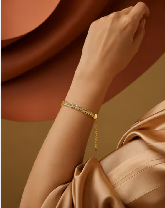 Exclusive Gold-Tone Bangles (MH-5) - View 1 - Shop Aizel