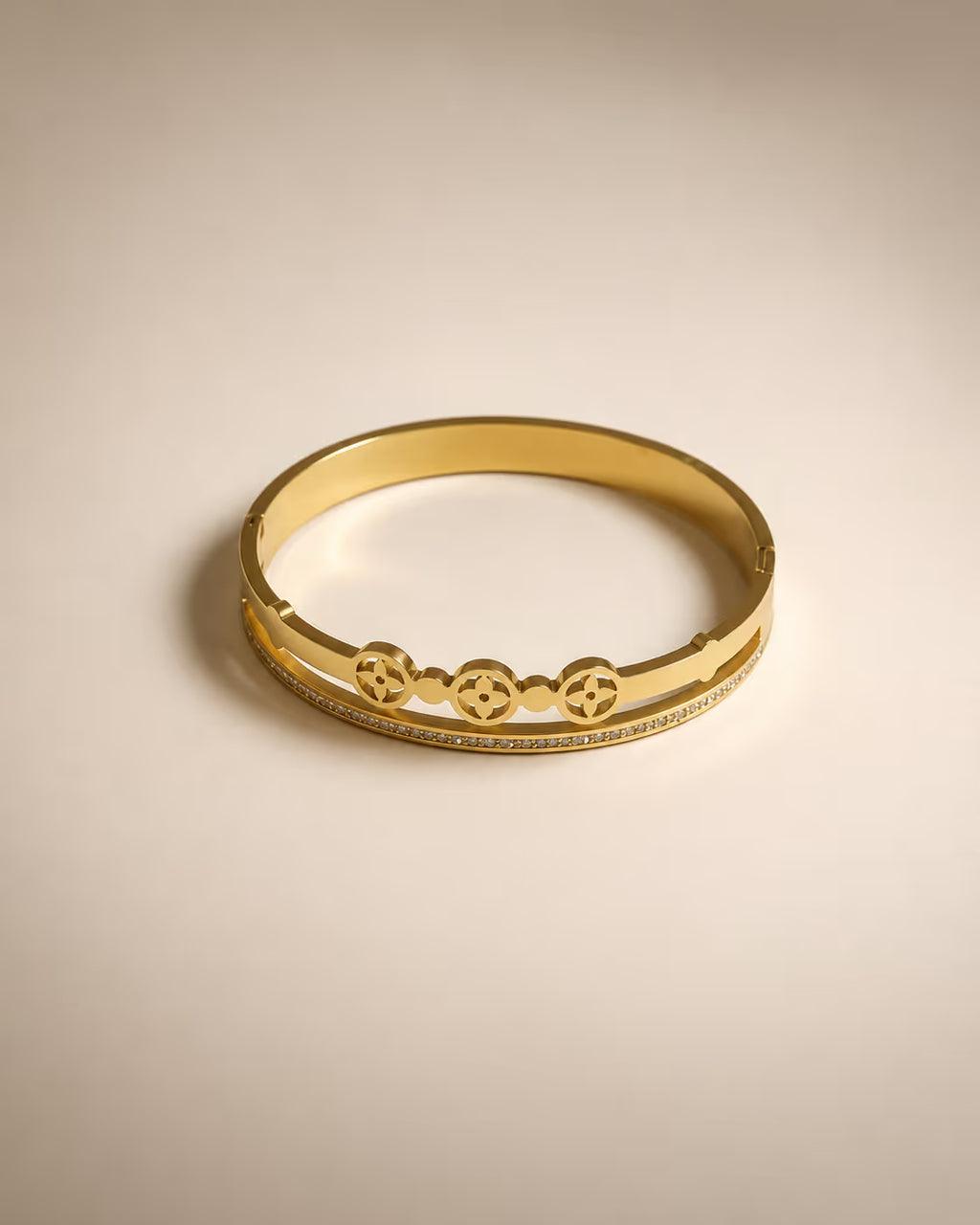 Exclusive Gold-Tone Bangles (KD-4) - View 1 - Shop Aizel