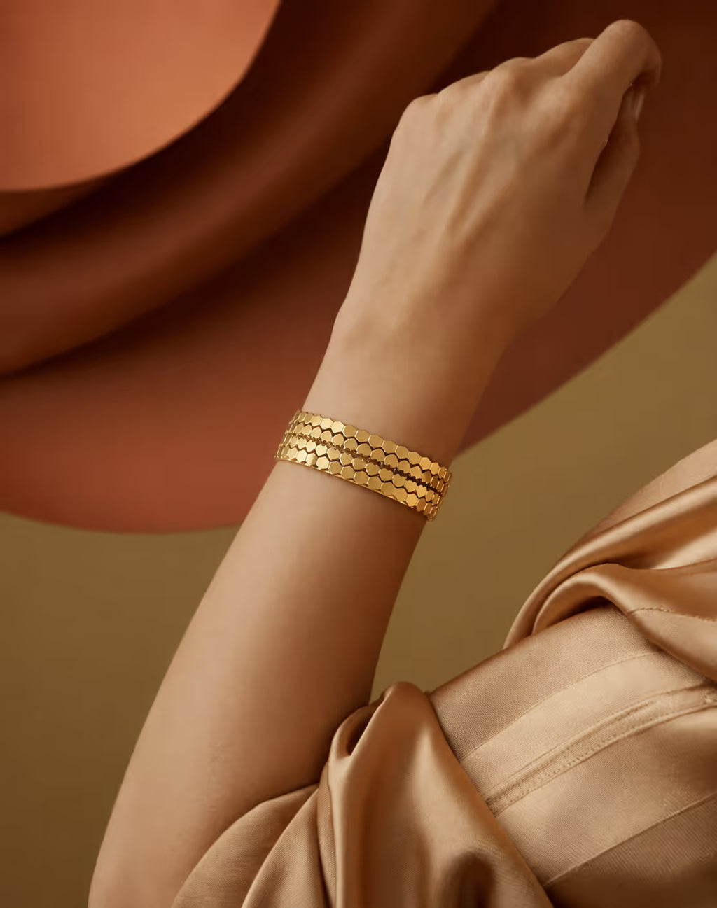 Exclusive Gold-Tone Bangles (KD-1) - View 3 - Shop Aizel