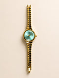 Mint Dial Gold-Tone Bracelet Watch