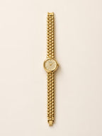 All-Gold Beaded Bracelet Watch